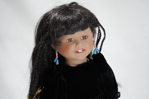 Vintage porzellanpuppe - vintage, im
