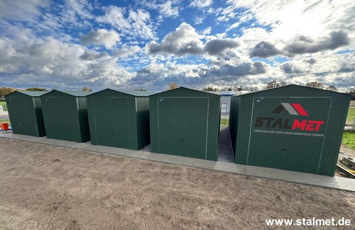 Blechgarage 5x12x4 5m - blechgarage, 4,5x12x4,5m
