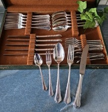 WMF Modell 2100 Chippendale 30 Teiliges Tafelbesteck 90g versilbert Nr. 1