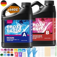 Hochglanz Transparent Epoxidharz Set  DIY Resin Set Epoxy Gießharz Glasklar