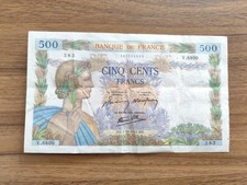 BILLET 500 FRANCS La Paix 1942