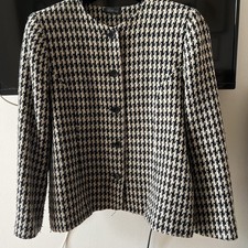 Süßer Blazer/Jacke 42/44, Hahnentritt creme/schwarz edel Celina Exclusive