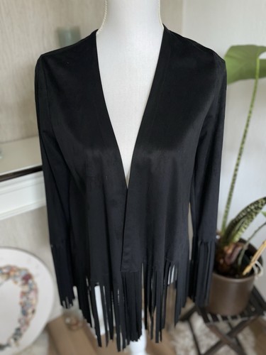 Zara*Jacke*Waschleder*schwarz*