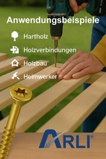 ARLI Spanplattenschrauben 100x Holzschrauben Torx Holz Schrauben alle Größen 