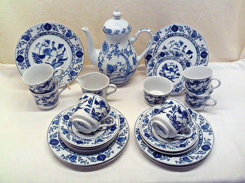 Zwiebelmuster kaffeeservice - zwiebelmuster,