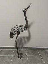 Handgefertigte Metall-Skulptur „Kranich“ – 1,10 m – Künstler aus Jávea (Spanien)