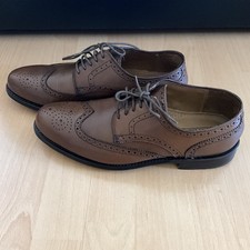 Borelli Echtleder Herrenschuh Anzugschuh - Braun - Gr. 43 - Edel - perforiert