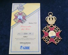 Baden 1715 Hausorden der