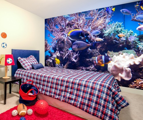 Lila koralle fisch - 3d,