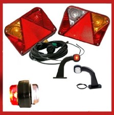 Anhängerbeleuchtung SET + Kabelbaum 13 polig 5M mit Abgang  2 Begrenzungsleuchte