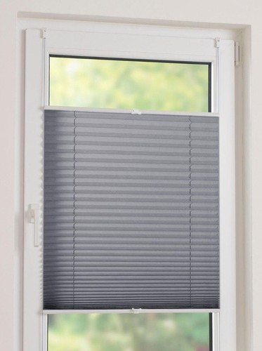 Klemmfix plissee grau liedeco - klemmfix,