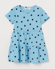 H&M Kleid Stufenkleid Kurzarm