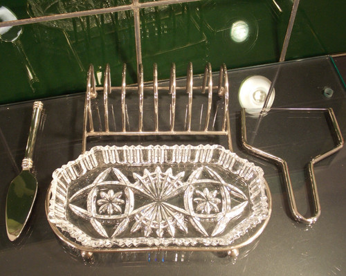 Antik foie gras set - antik, silber