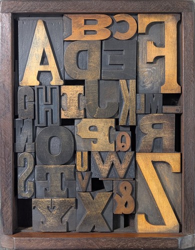 Antik vintage buchdruck - antik,