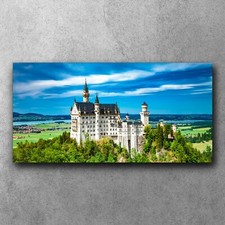 Leinwand Wandbilder XXL Canvas Wohnzimmer 120x60 Bayerisches Burg in den Alpen