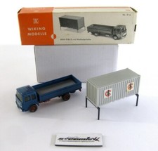 Wiking 51w H0  MAN 9186 FL LKW mit Wechselpritsche + Container OVP X00001-26738