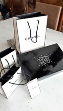 Dekorative CHANEL Geschenkbox, 29x18x8 cm+3 Tüten+Parfumprobe Chanel Nr.5