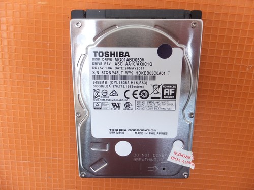 500gb toshiba hdd zoll - toshiba, 2,5