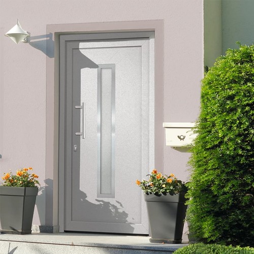 Vidaxl haustür weiß 98x208 - haustür,