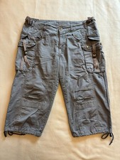 Jeans von Staff-Woman, Gr. 40, grau, Caprihose, Trekkinghose
