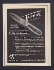 SOLINGEN, Werbung 1953, J. A