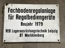 Schild DDR VEB Metall