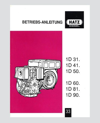 Hatz dieselmotor serie 1d31 - hatz,