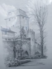 Bild, Bleistift/Kohlezeichnung 