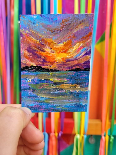 Original aceo acryl - aceo,
