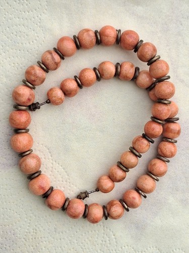 Vintage halskette koralle - vintage,