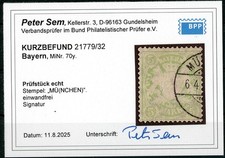 Bayern: Mi.Nr.70y gestempelt