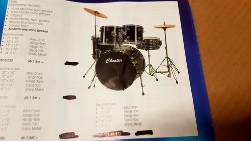 Chester drum set schlagzeug - chester,