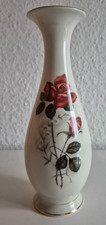 Royal Bavaria KM Vase Rose Blume Goldrand 23,5 cm
