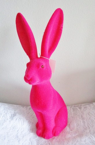 Osterhase pink beflockt mit