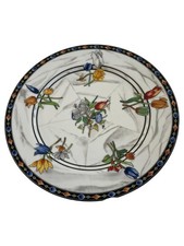 Taitù Kuchenteller Porzellan Mehrfarbig Blumen Elegant Firenze Teller