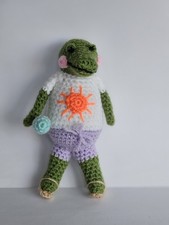 Häkelfigur Krokodil Im