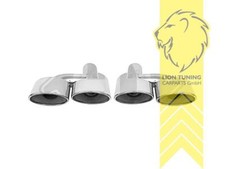 Edelstahl Endrohre Auspuff Blende Auspuffblenden für Mercedes Benz W204