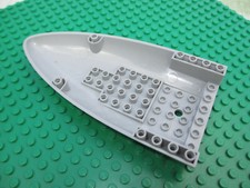 1x Lego Flugzeug Rumpf grau