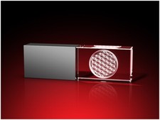 USB Stick 16 GB 3D Glas Gravur