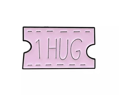 Umarmung ticket emaille pin - umarmung,
