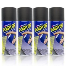 4x Plasti Dip Spray 325 ml Schwarz / Felgenfolie Set