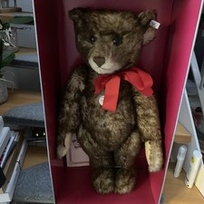 imposanter 65 cm Steiff Teddy Bär 1926 „Happy Anniversary"Replika limit. v. 1990