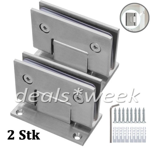 2stk edelstahl glastür - edelstahl,