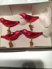 Weihnachtsdeko Vögel Glas