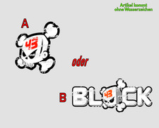 Ken Block 43 RIP Skull Aufkleber Rally Legende Autoaufkleber Tuning Sticker