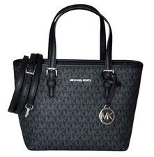 Michael Kors Damen Tasche Umhängetasche Jet Set Travel XS Tote Schwarz