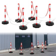 Absperrpfosten Parkplatz Absperrung Sperrpfosten Kunststoff mit Kette Poller