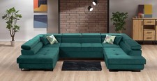 Ecksofa Stoff U-Form Couch