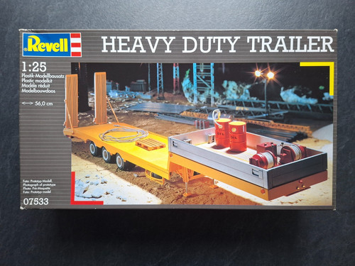 Revell heavy duty trailer 25 - duty, 1:25