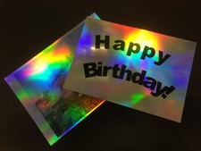 Perlglanz Hologramm Effekt Hochglanz Metallisch Selbstklebend Inkjet Folie 40 A4